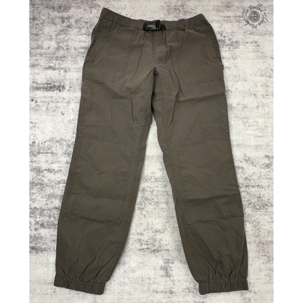 Duluth‎ Trading Co Hiking Pants Men's Small x31 Brown Elastic Waist Buckle Belt